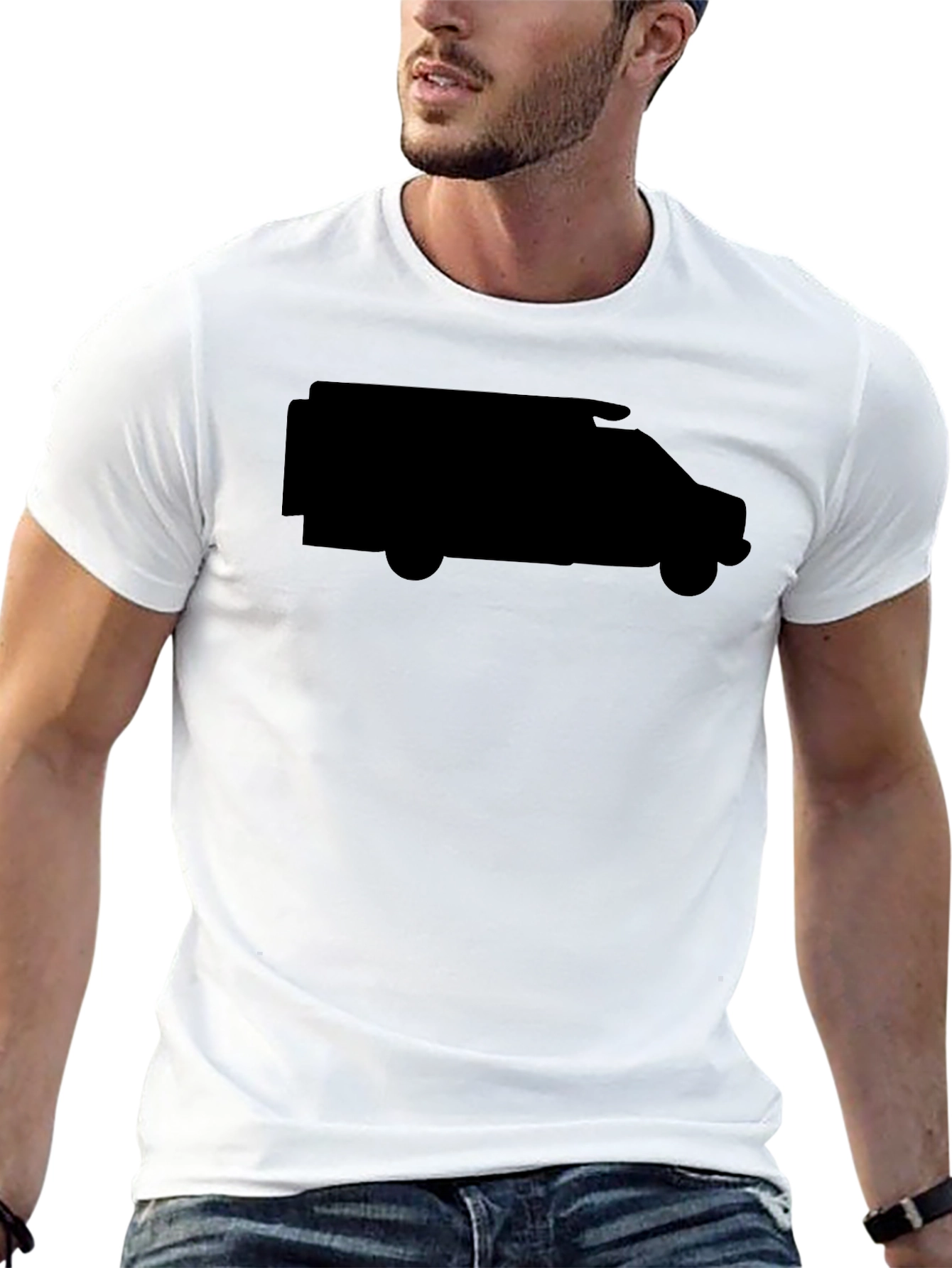 Black Van Graphic Tee - Mens Casual Shirt