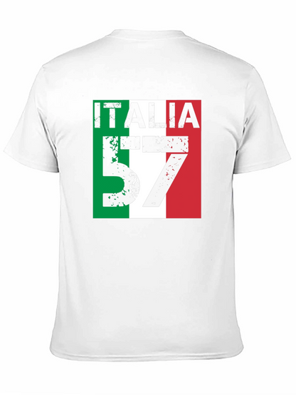Italia 57 Mens Graphic Tee - Italian Pride T-Shirt