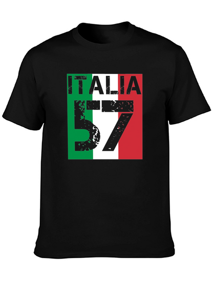 Italia 57 Mens Graphic Tee - Italian Pride T-Shirt