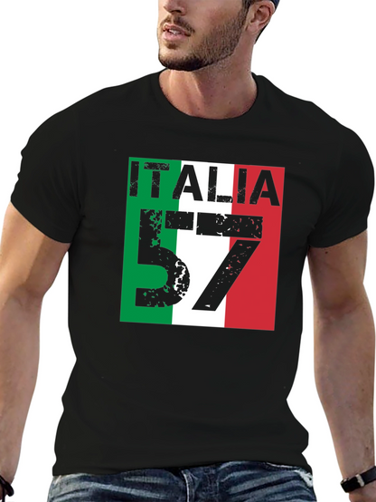 Italia 57 Mens Graphic Tee - Italian Pride T-Shirt