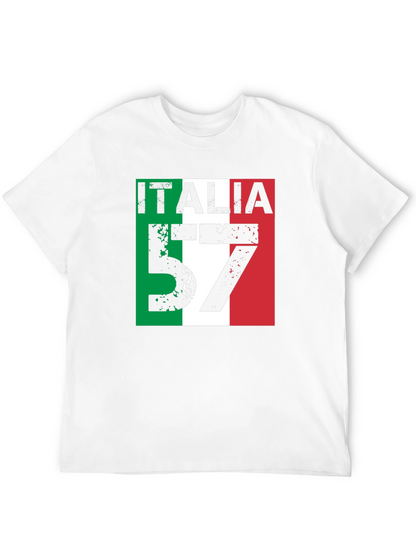 Italia 57 Mens Graphic Tee - Italian Pride T-Shirt