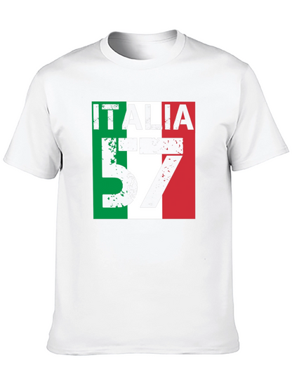 Italia 57 Mens Graphic Tee - Italian Pride T-Shirt