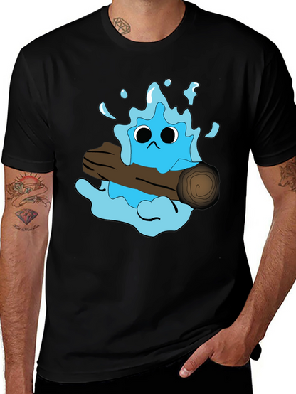 Cartoon Water Monster T-Shirt - Funny Graphic Tee