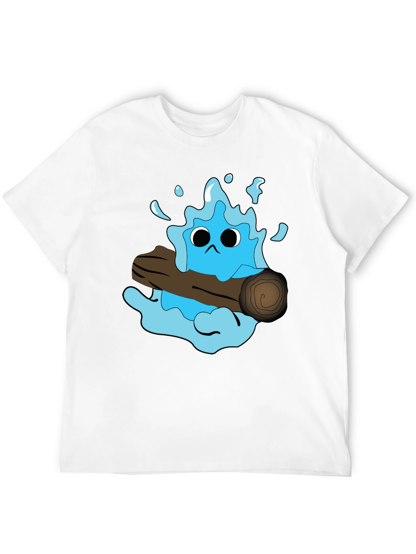 Cartoon Water Monster T-Shirt - Funny Graphic Tee