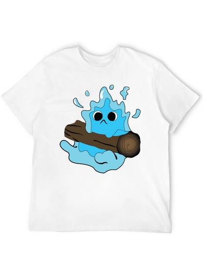 Cartoon Water Monster T-Shirt - Funny Graphic Tee