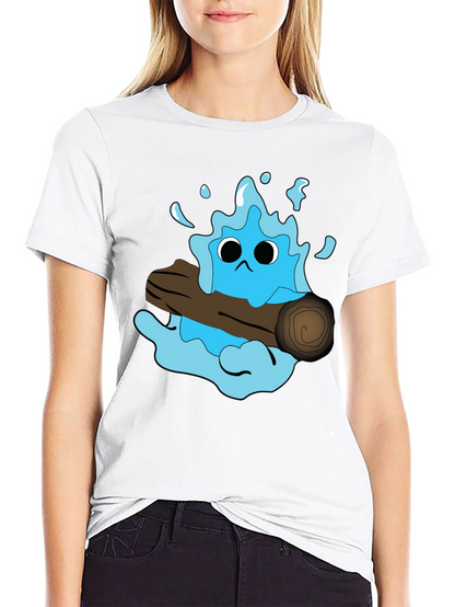 Cartoon Water Monster T-Shirt - Funny Graphic Tee