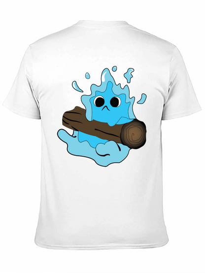 Cartoon Water Monster T-Shirt - Funny Graphic Tee