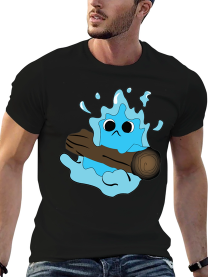 Cartoon Water Monster T-Shirt - Funny Graphic Tee