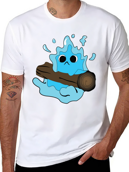 Cartoon Water Monster T-Shirt - Funny Graphic Tee