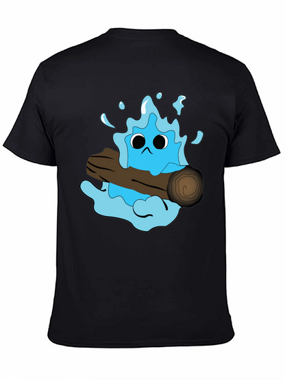 Cartoon Water Monster T-Shirt - Funny Graphic Tee