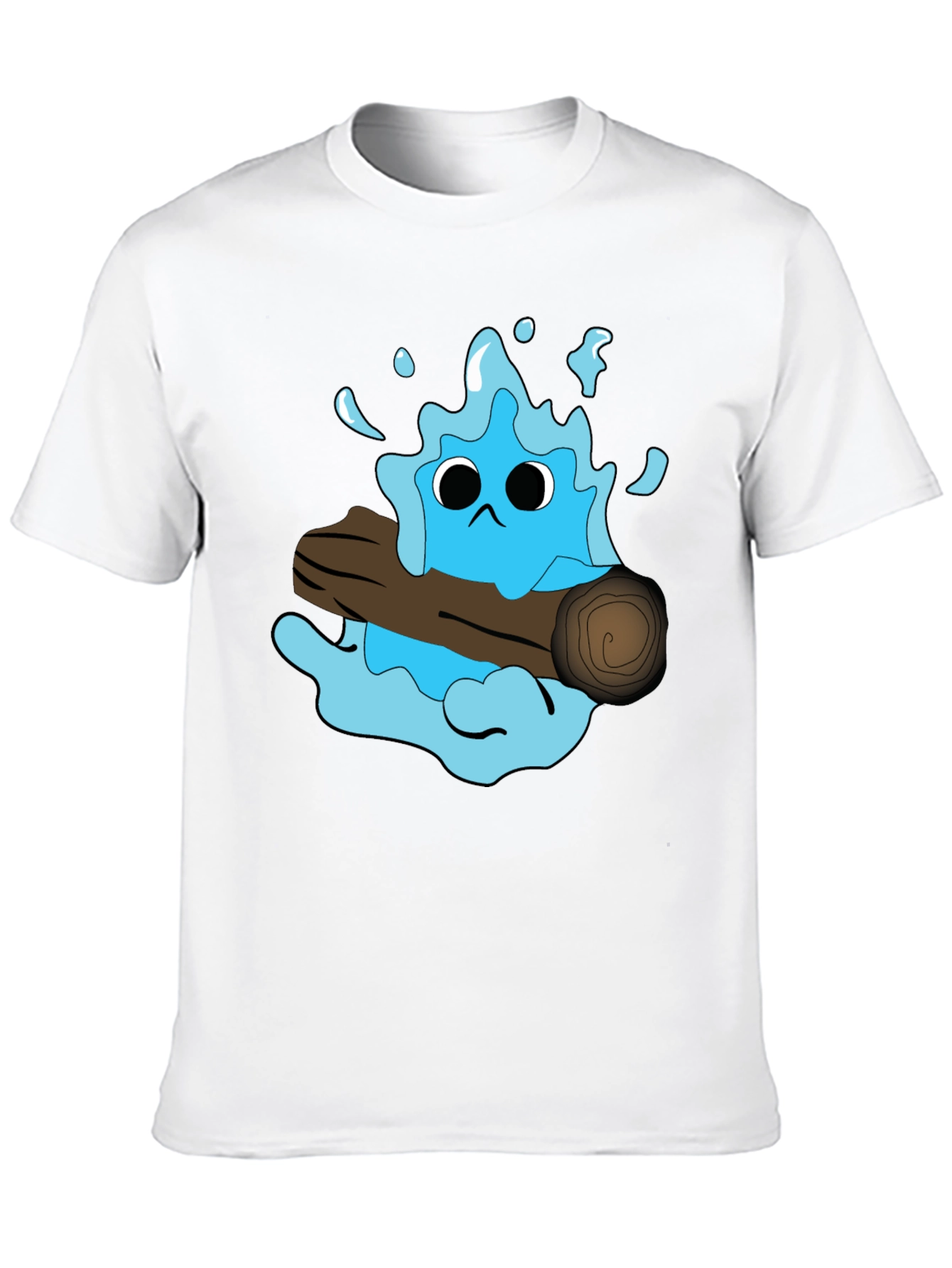 Cartoon Water Monster T-Shirt - Funny Graphic Tee