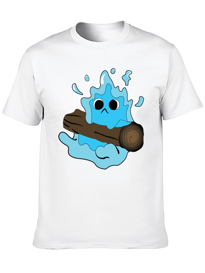 Cartoon Water Monster T-Shirt - Funny Graphic Tee