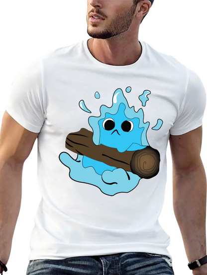Cartoon Water Monster T-Shirt - Funny Graphic Tee