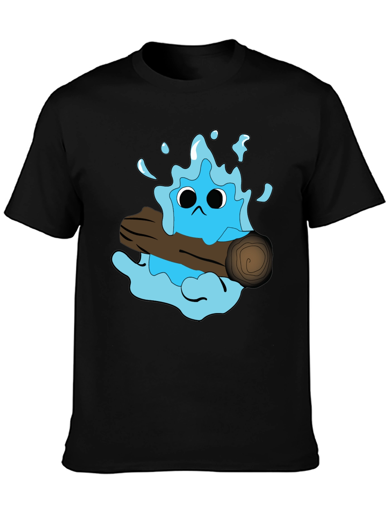 Cartoon Water Monster T-Shirt - Funny Graphic Tee