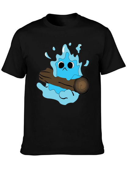 Cartoon Water Monster T-Shirt - Funny Graphic Tee