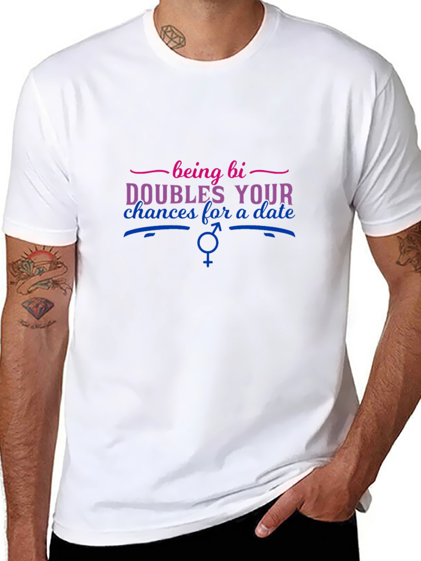 Being Bi Doubles Your Chances T-Shirt