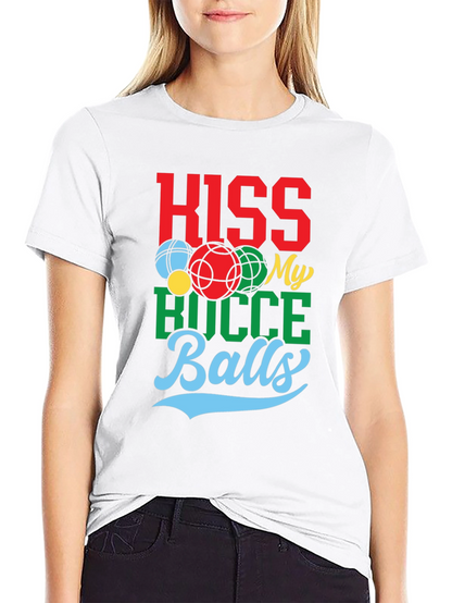 Kiss My Bocce Balls Graphic Tee