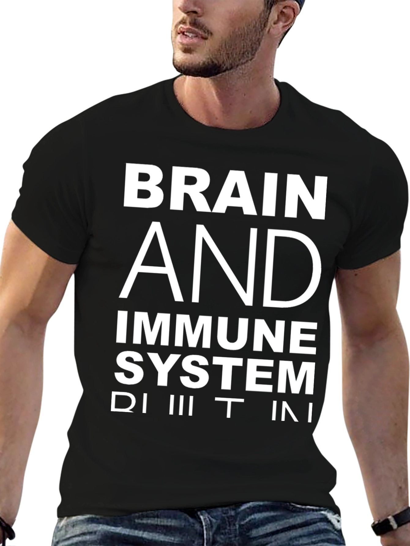 Brain and Immune System T-Shirt - Black