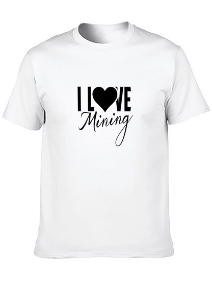 I Love Mining Black T-Shirt