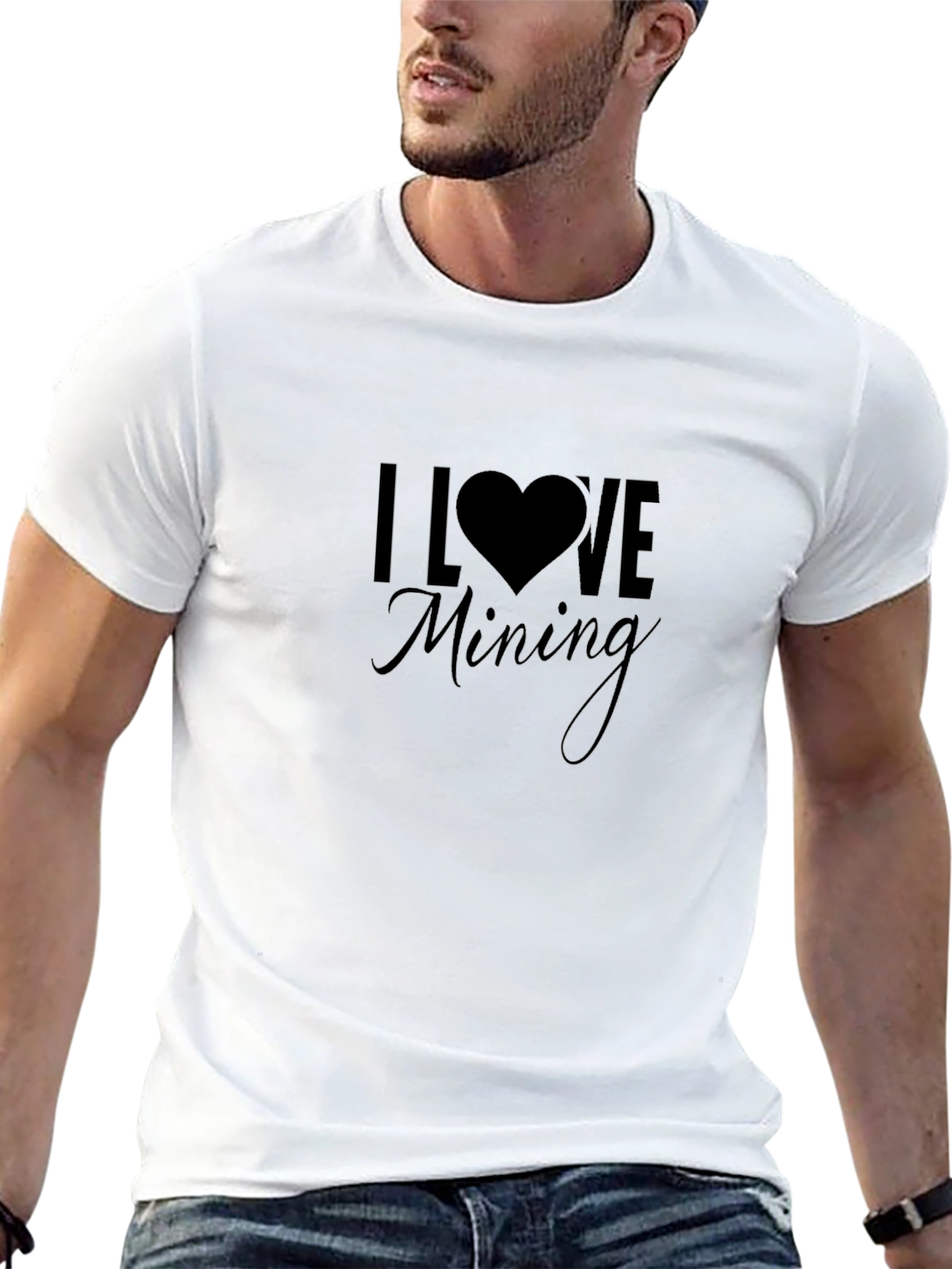 I Love Mining Black T-Shirt