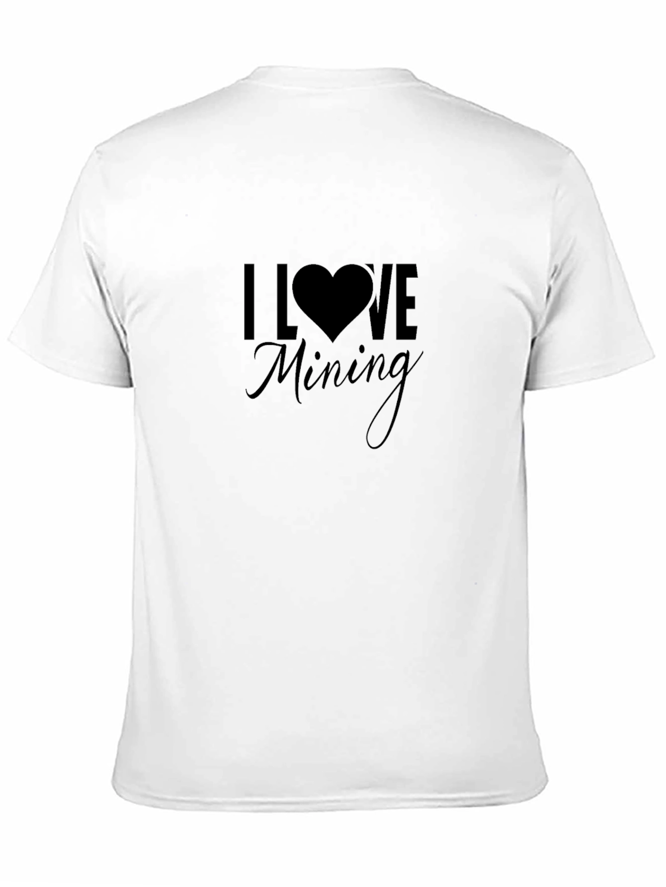 I Love Mining Black T-Shirt