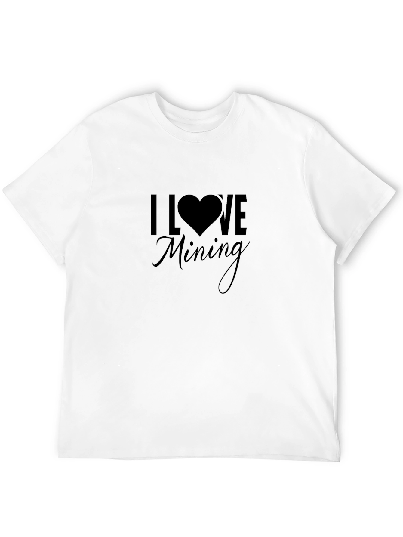 I Love Mining Black T-Shirt