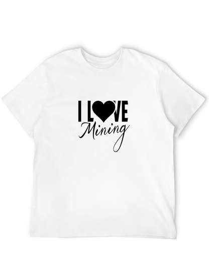 I Love Mining Black T-Shirt