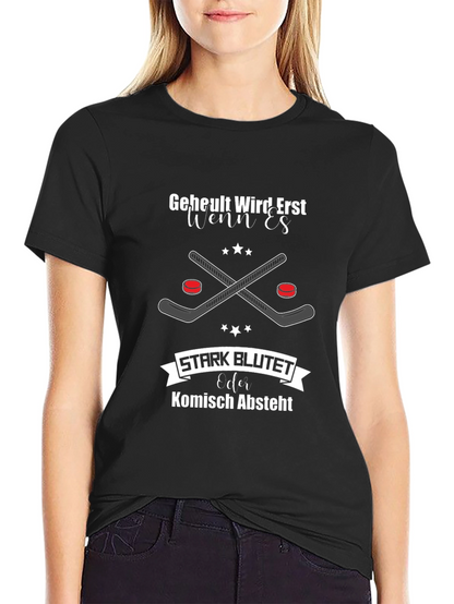 Funny Hockey Player Graphic T-Shirt