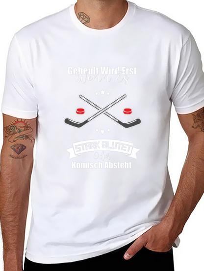 Funny Hockey Player Graphic T-Shirt