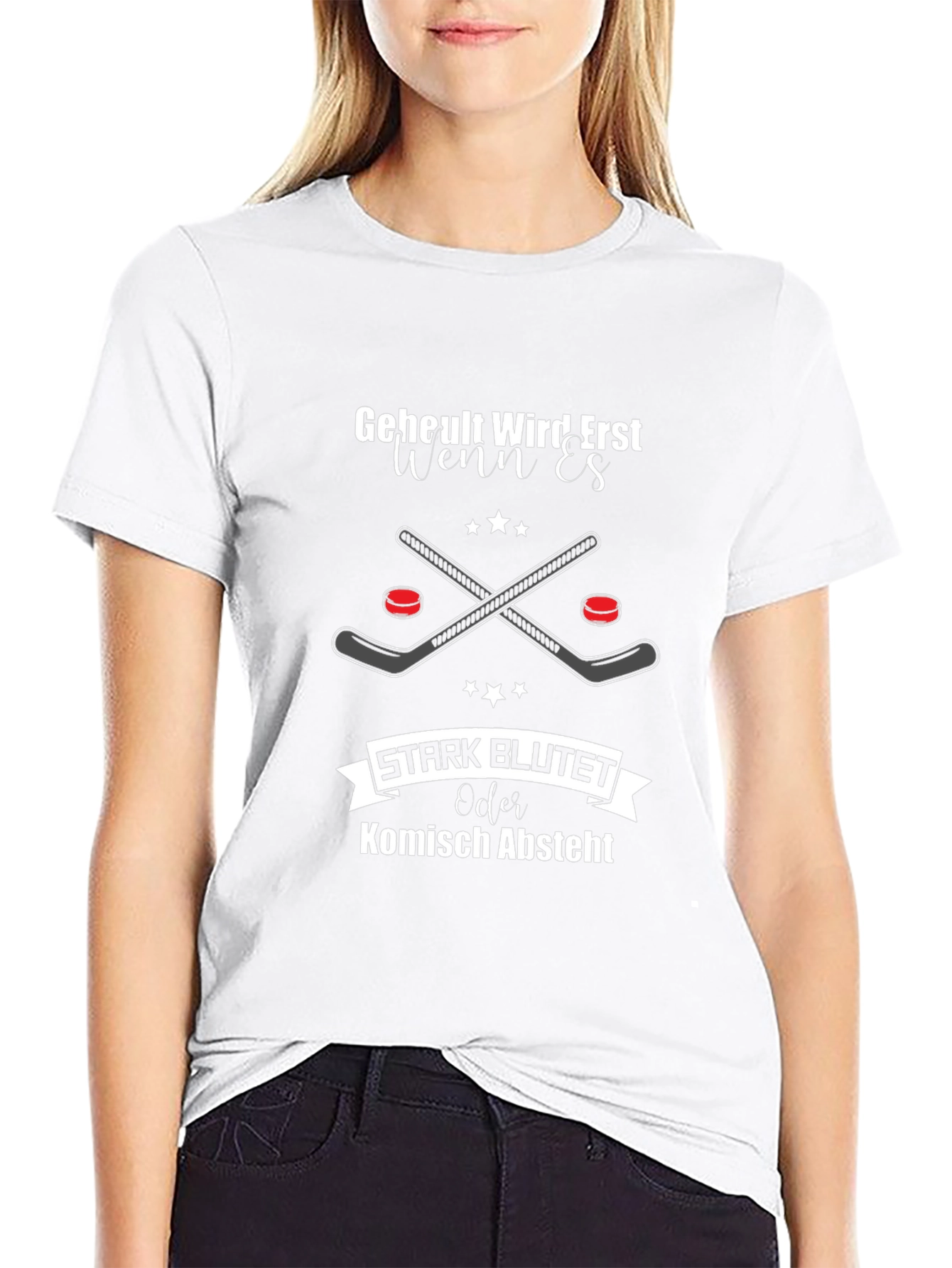 Funny Hockey Player Graphic T-Shirt