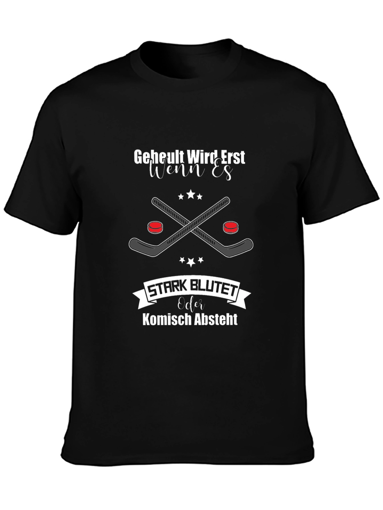 Funny Hockey Player Graphic T-Shirt