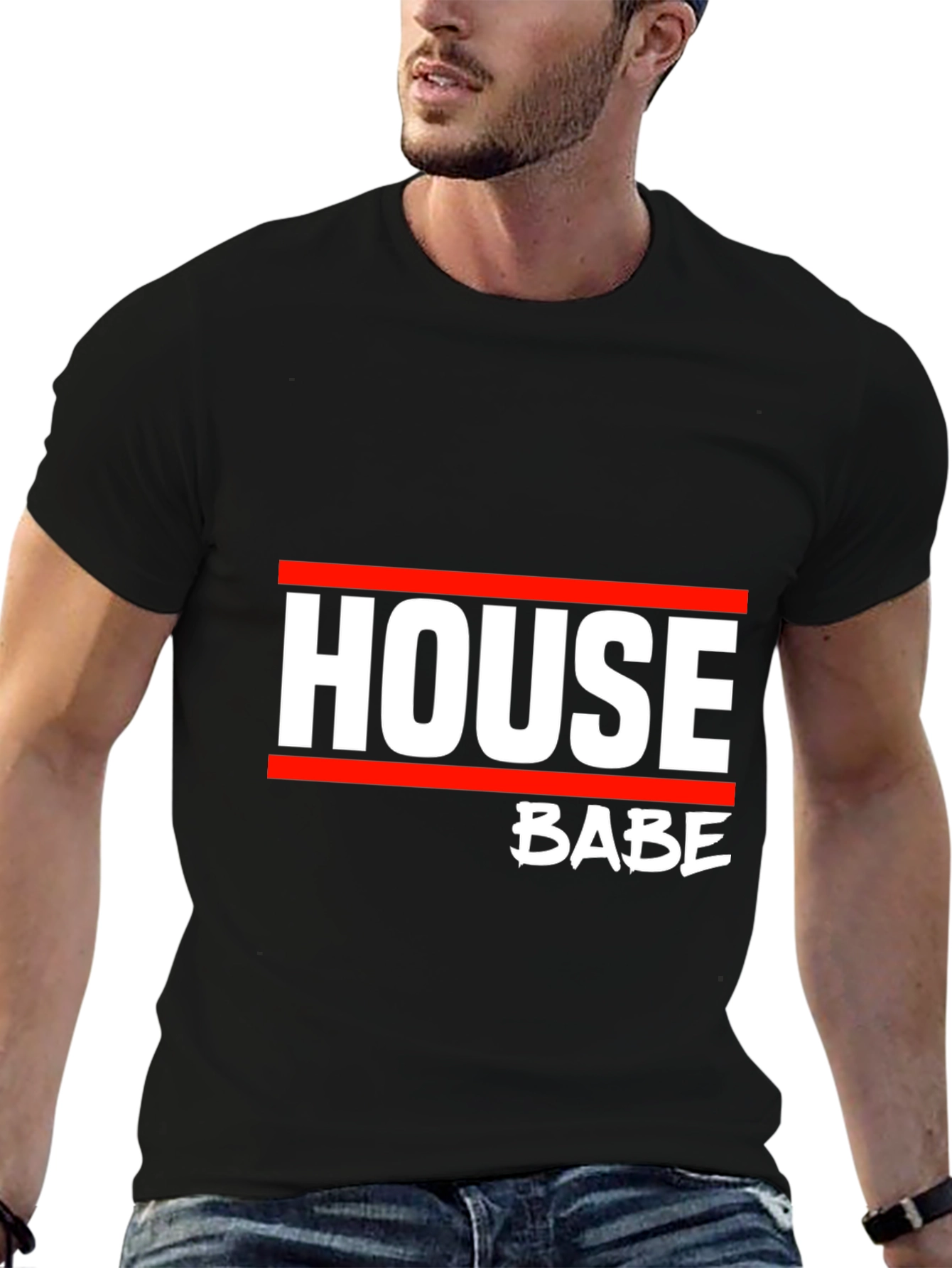 House Babe Graphic Tee - Black