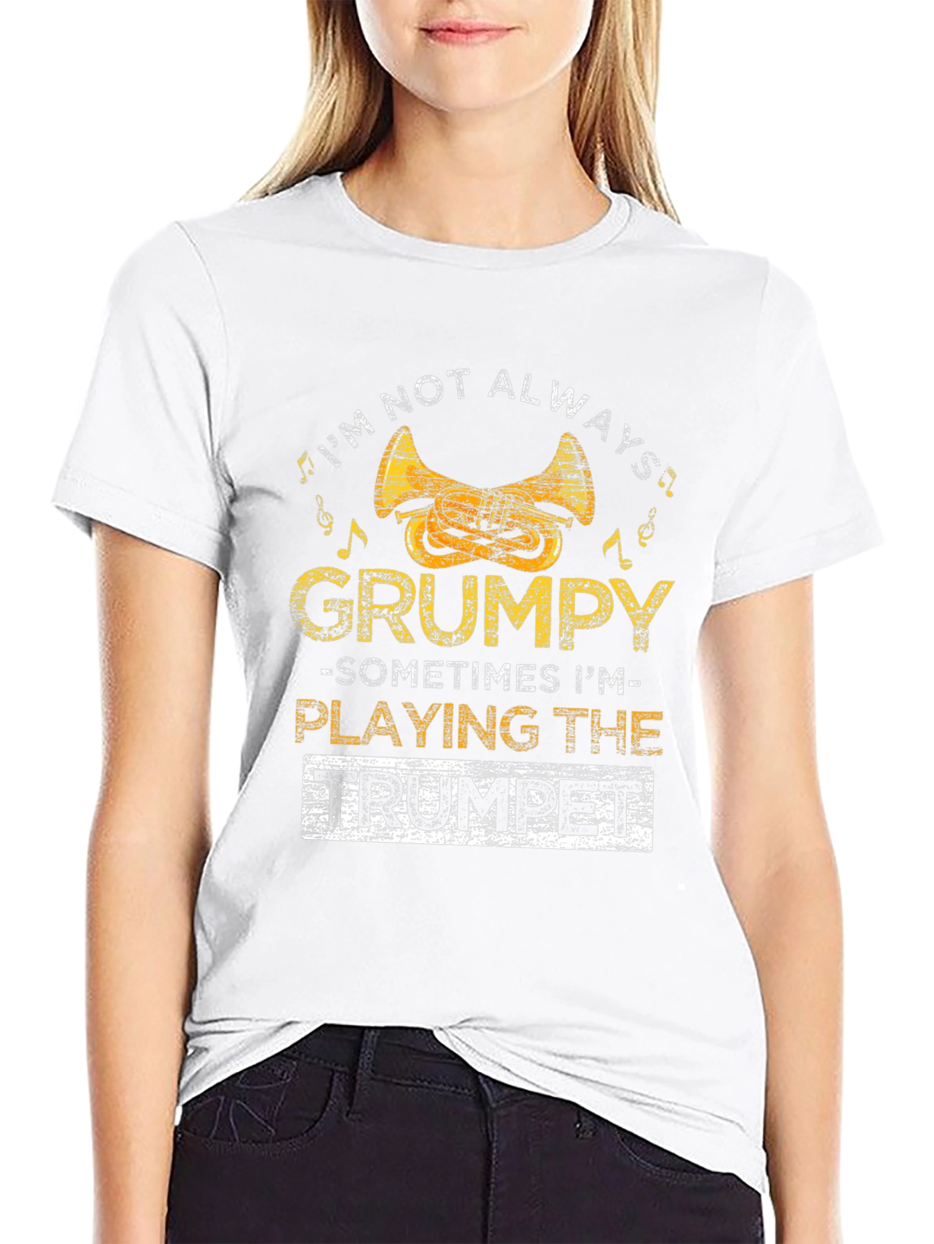 Grumpy Trumpet Player T-Shirt - Funny Musician Tee