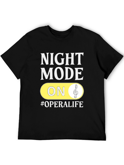 Night Mode On #OperaLife Black T-Shirt