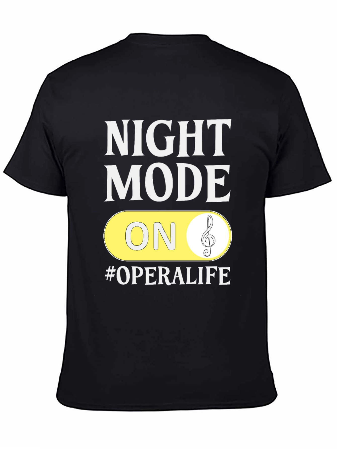 Night Mode On #OperaLife Black T-Shirt