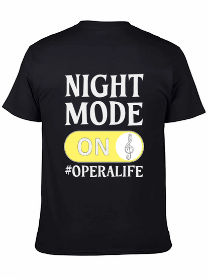 Night Mode On #OperaLife Black T-Shirt