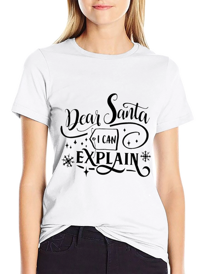 Dear Santa I Can Explain Graphic Tee