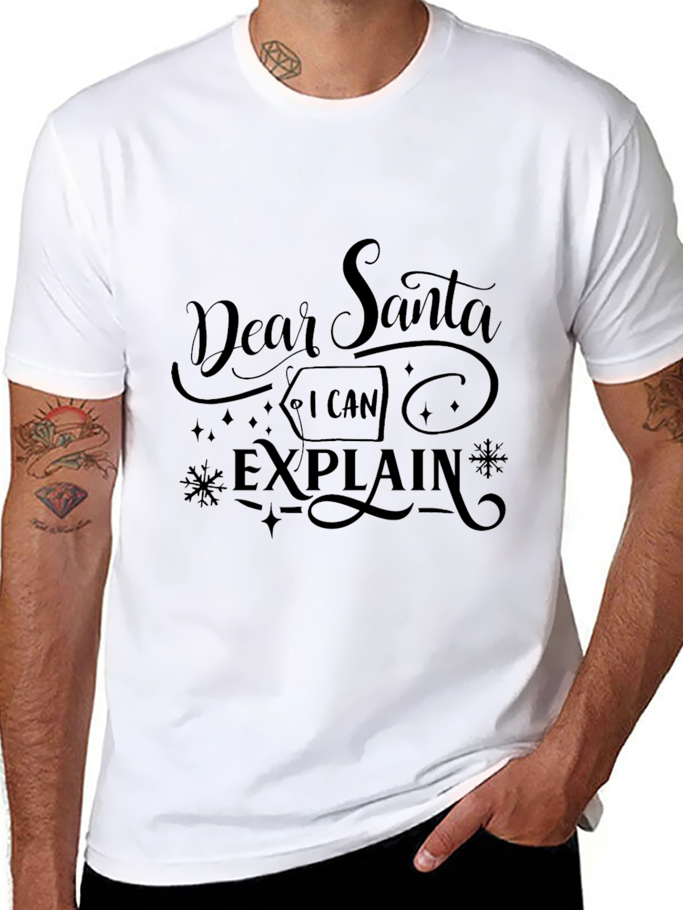 Dear Santa I Can Explain Graphic Tee