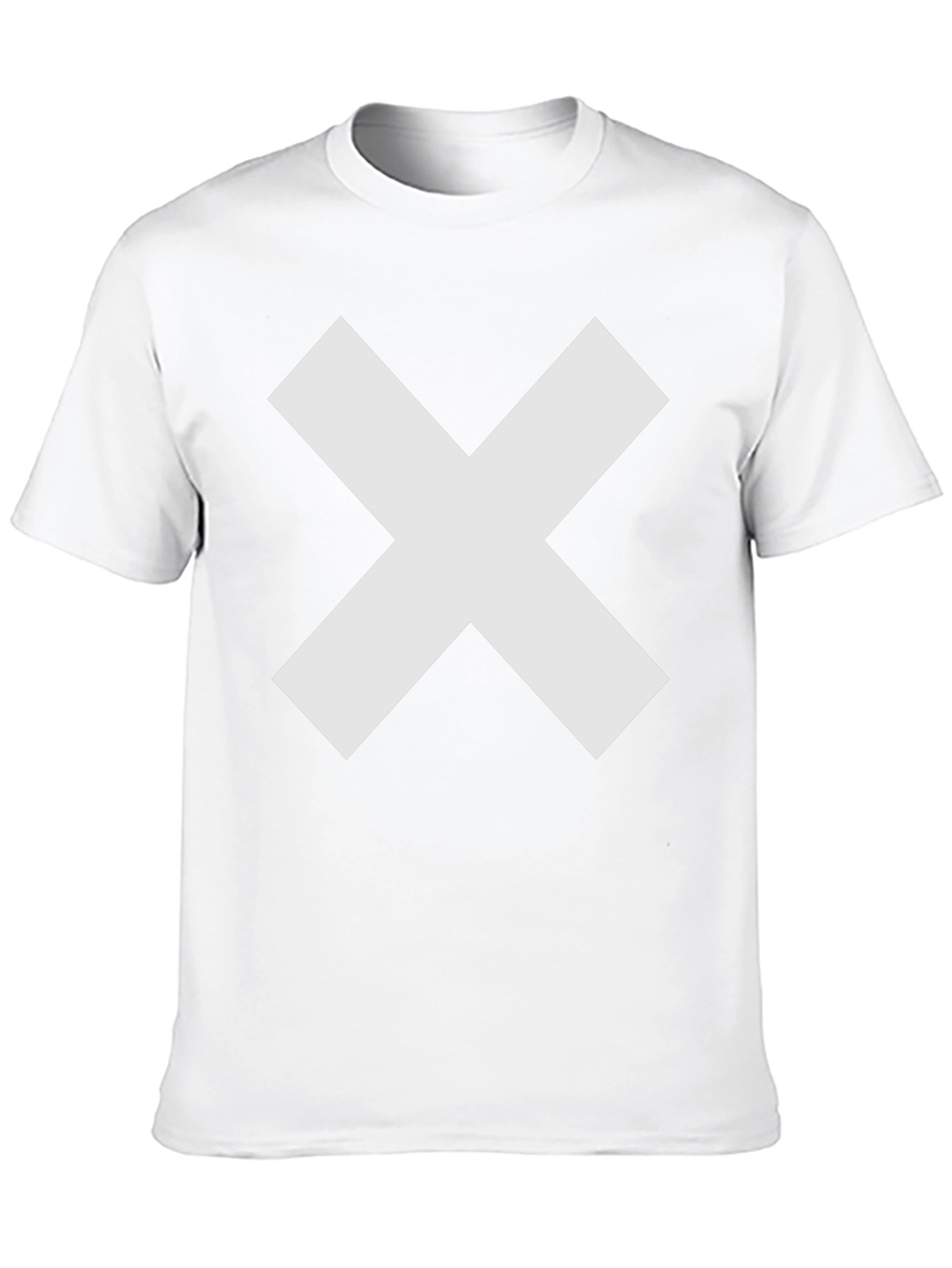 Bold X Graphic Tee - Black Cotton Comfort