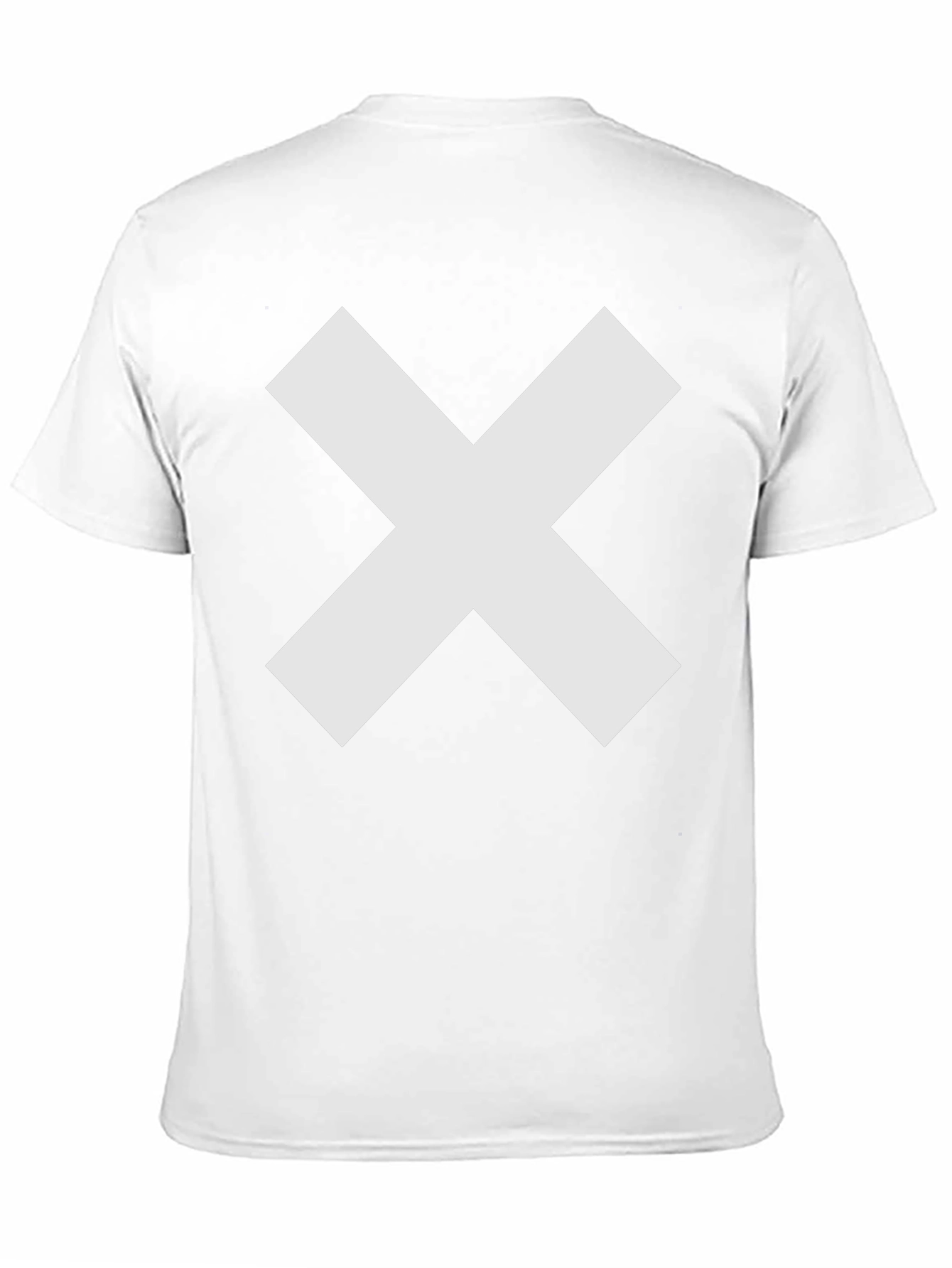 Bold X Graphic Tee - Black Cotton Comfort