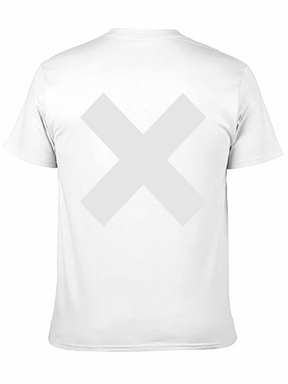 Bold X Graphic Tee - Black Cotton Comfort