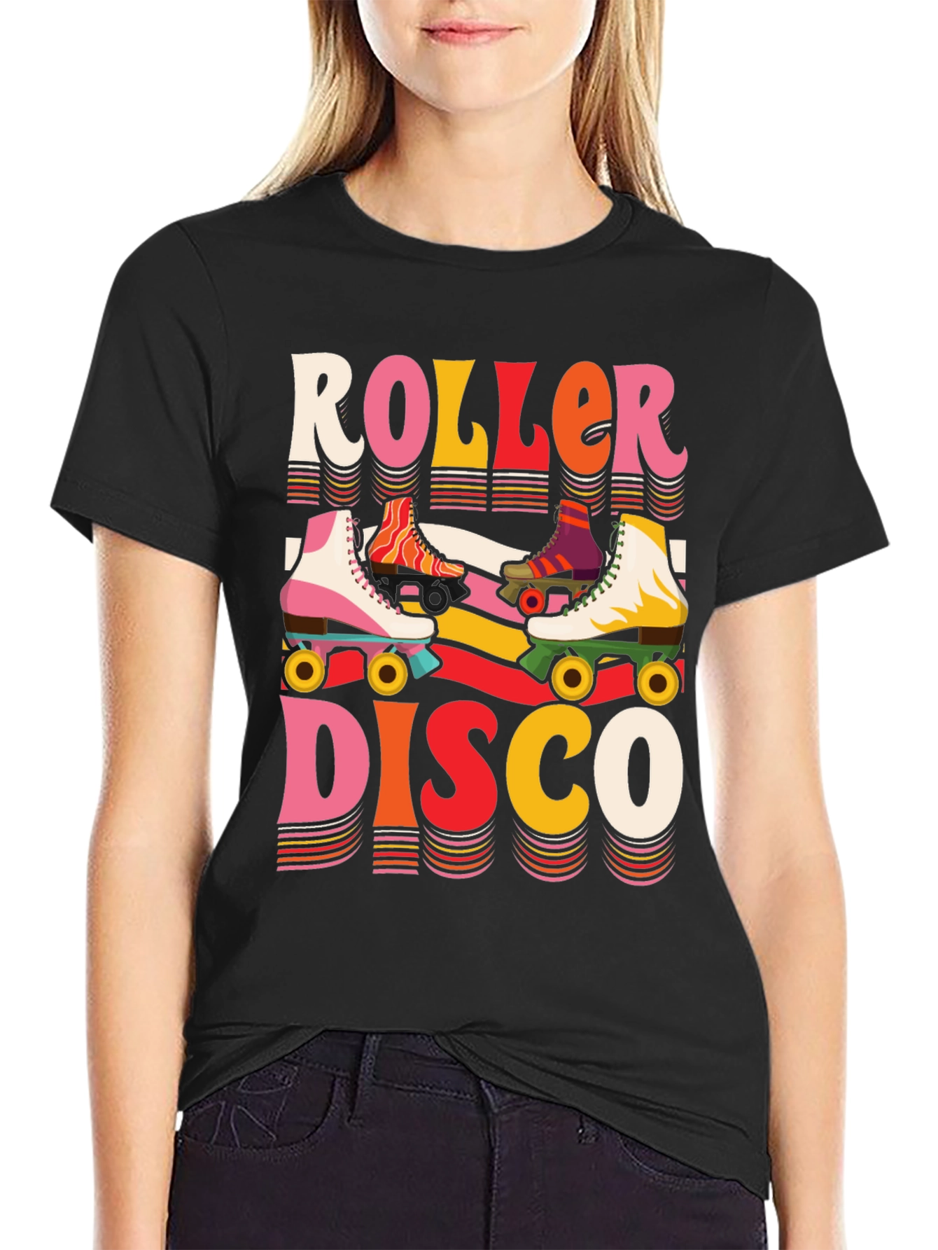 Roller Disco Graphic Tee - Retro Vibes!