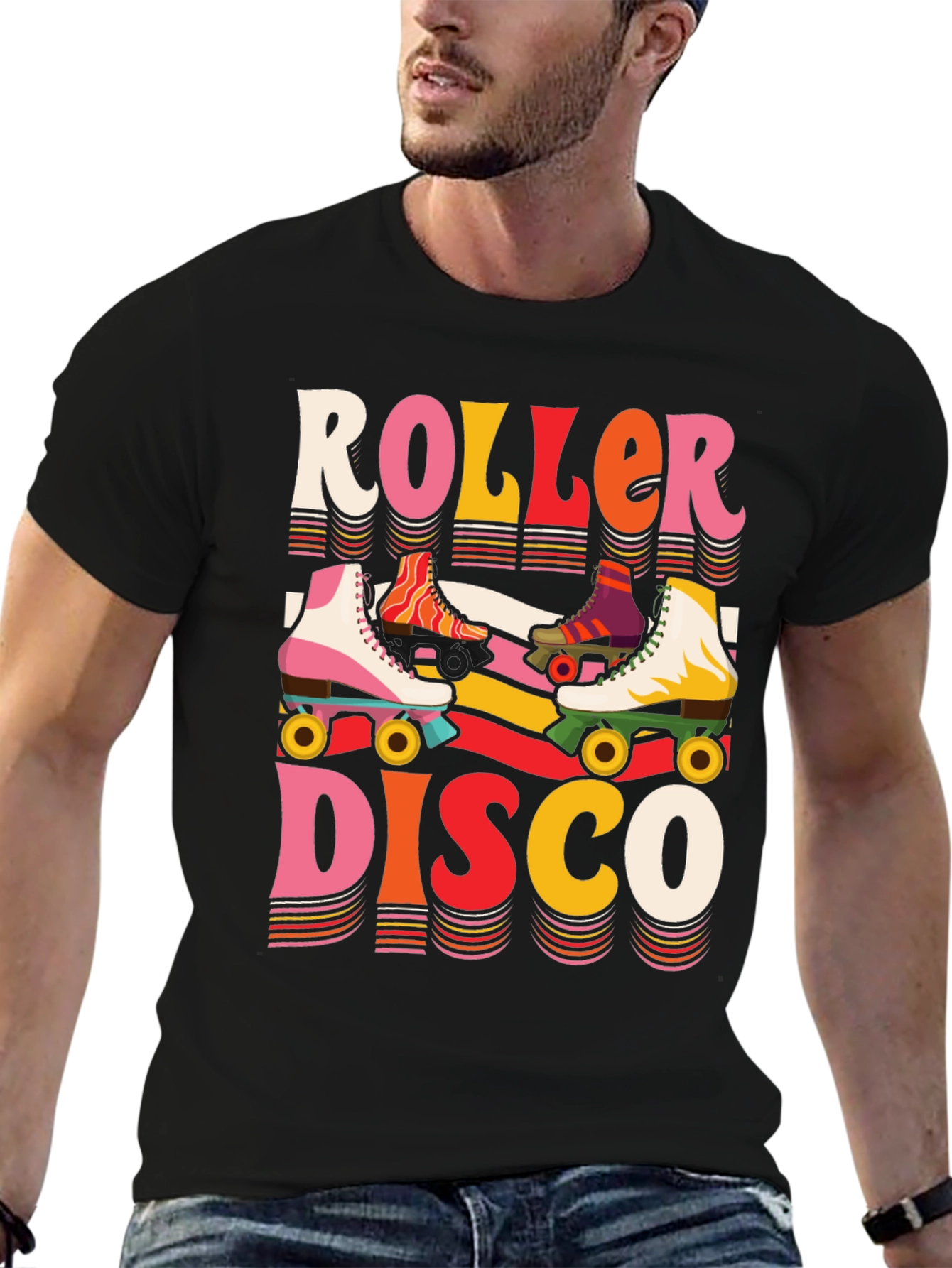 Roller Disco Graphic Tee - Retro Vibes!