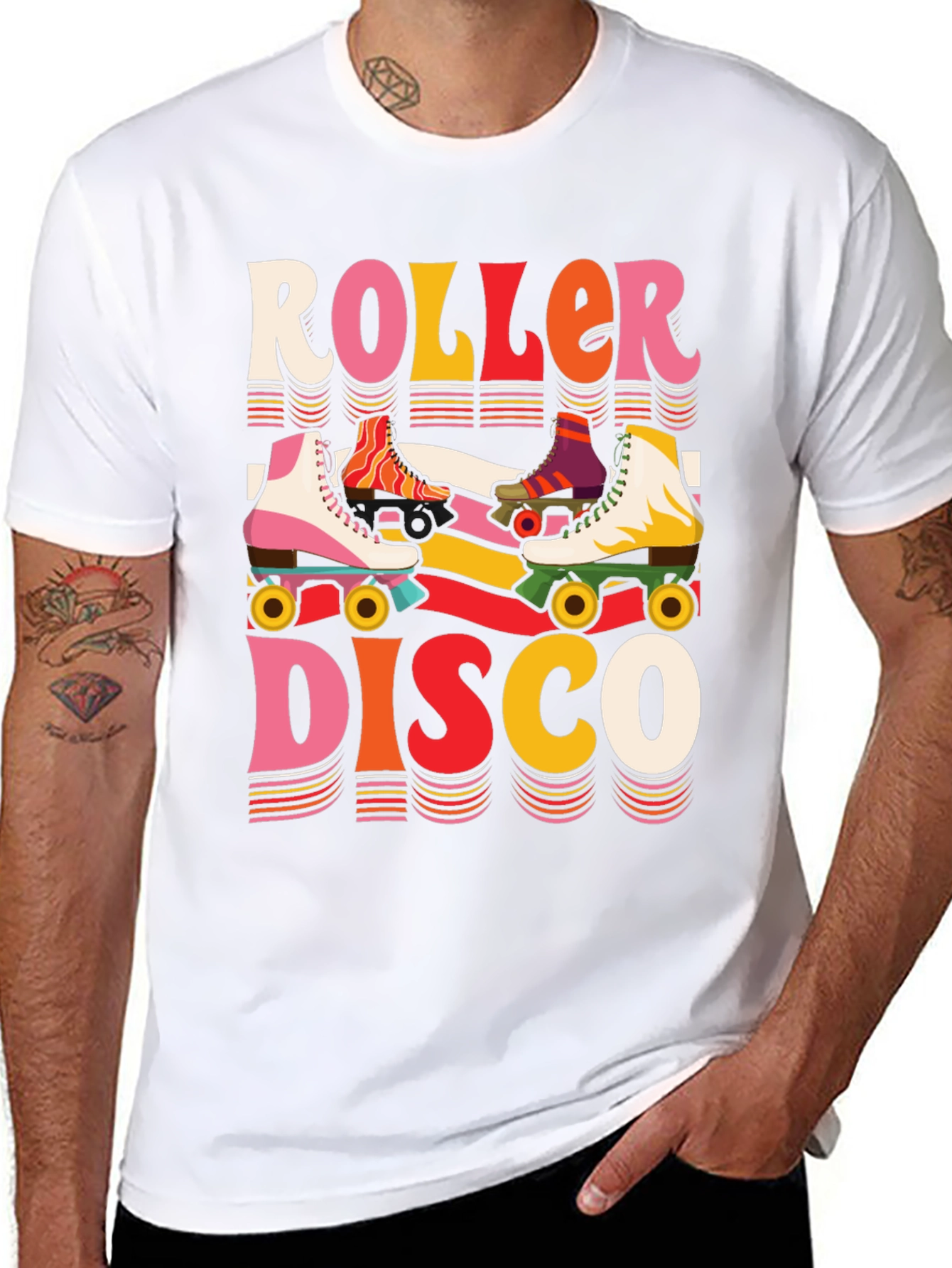 Roller Disco Graphic Tee - Retro Vibes!