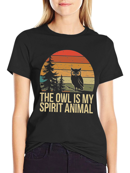 Owl Spirit Animal Graphic Tee