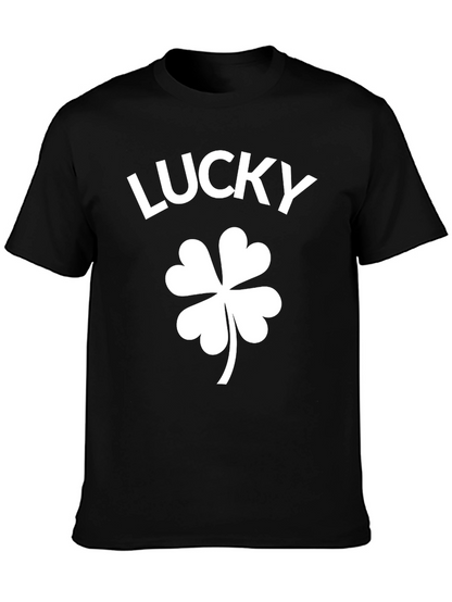Lucky Shamrock Black T-Shirt