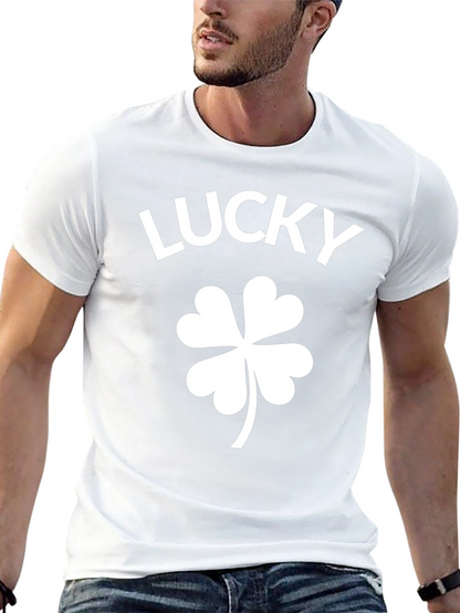 Lucky Shamrock Black T-Shirt