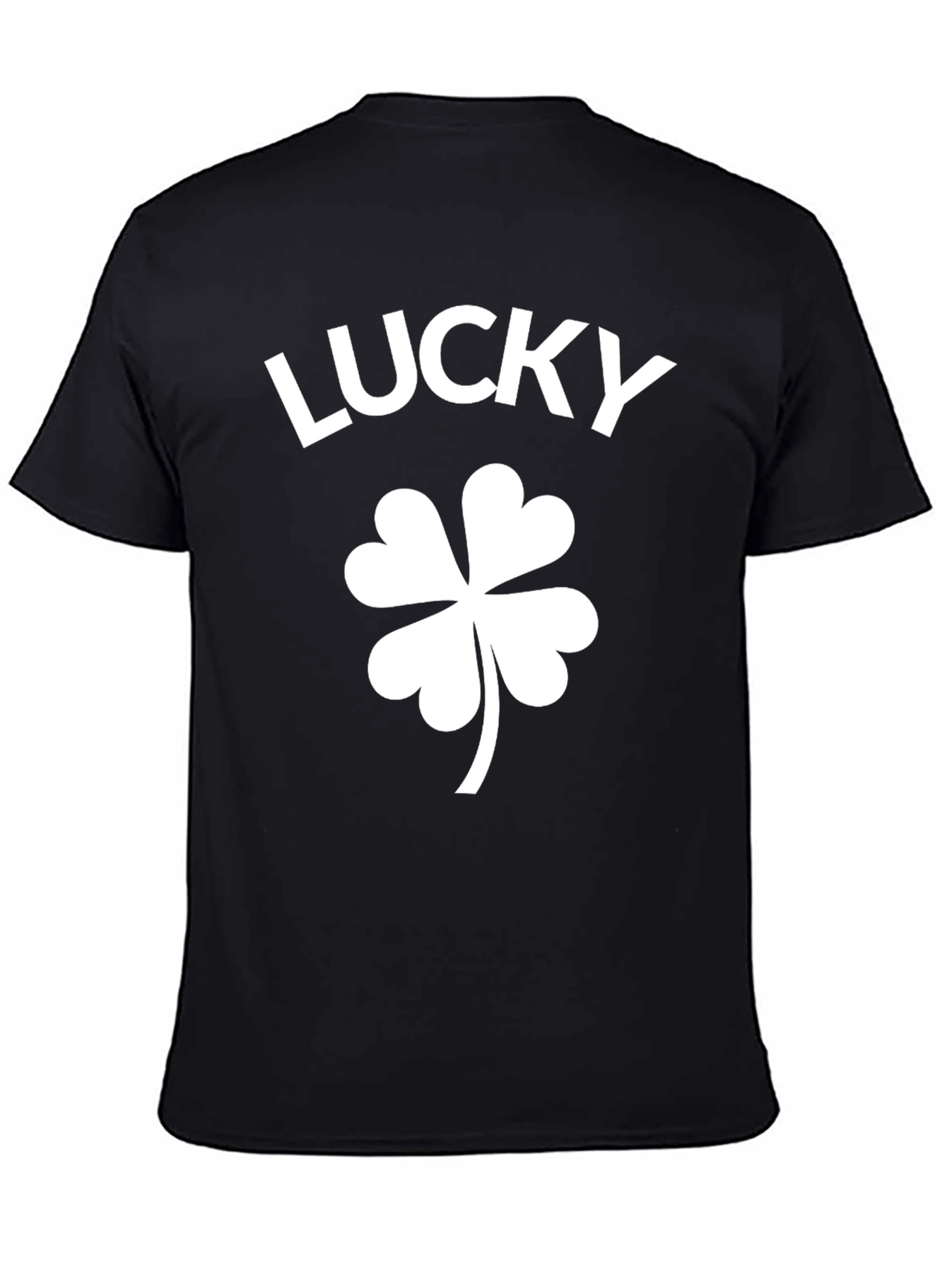 Lucky Shamrock Black T-Shirt