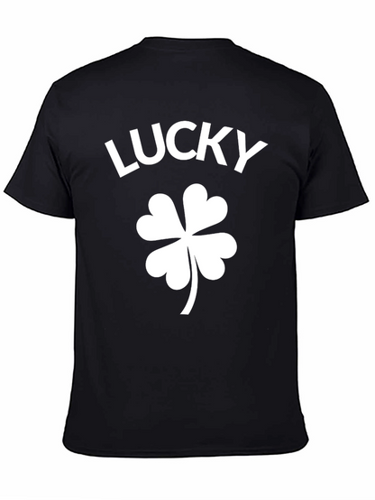 Lucky Shamrock Black T-Shirt