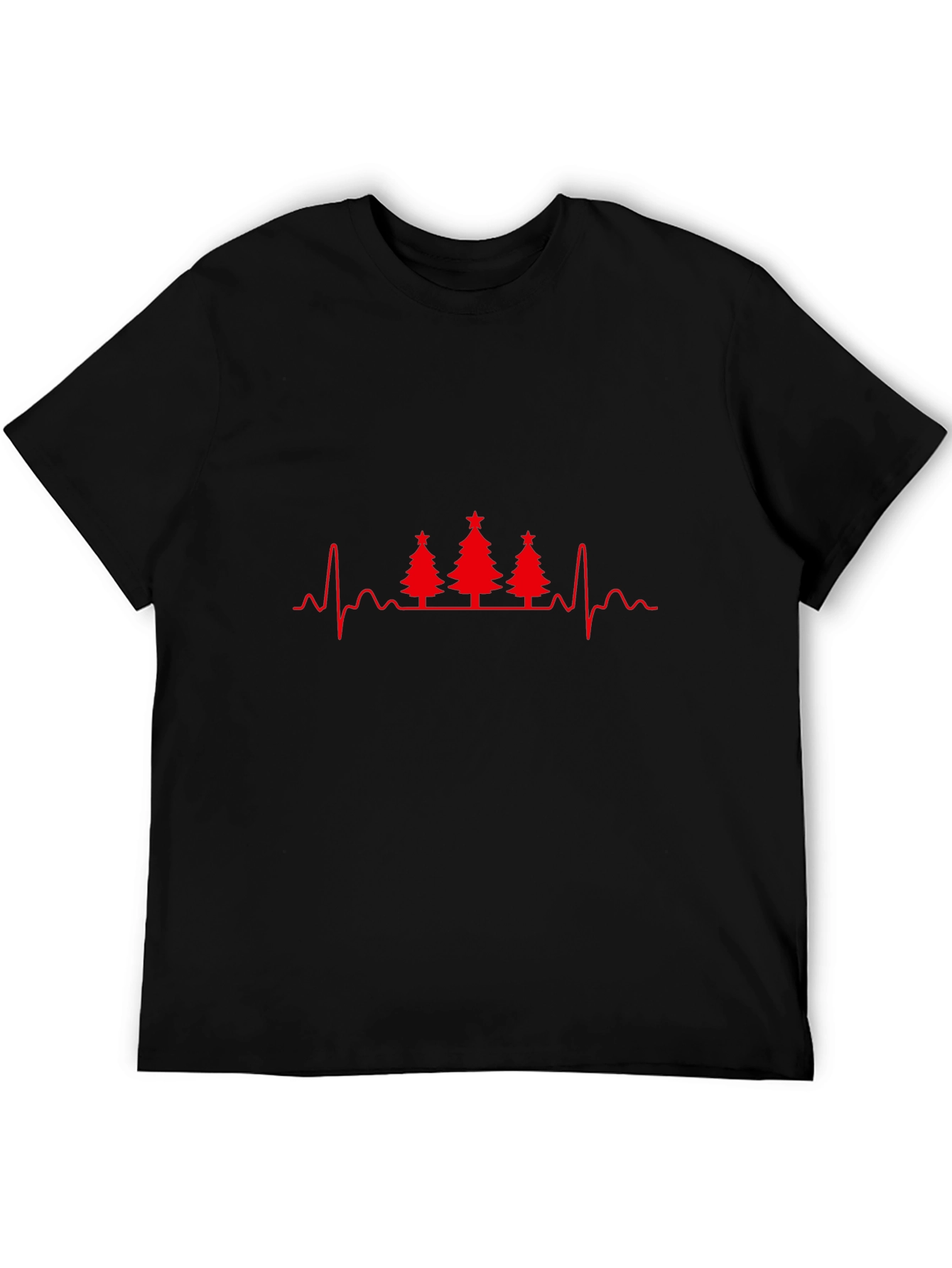 Christmas Tree Heartbeat T-Shirt - Holiday ECG